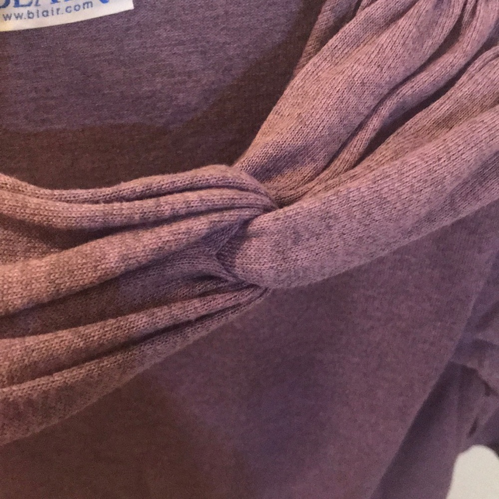 Blair heather twisted ruched sweater pullover M - Picture 5 of 8